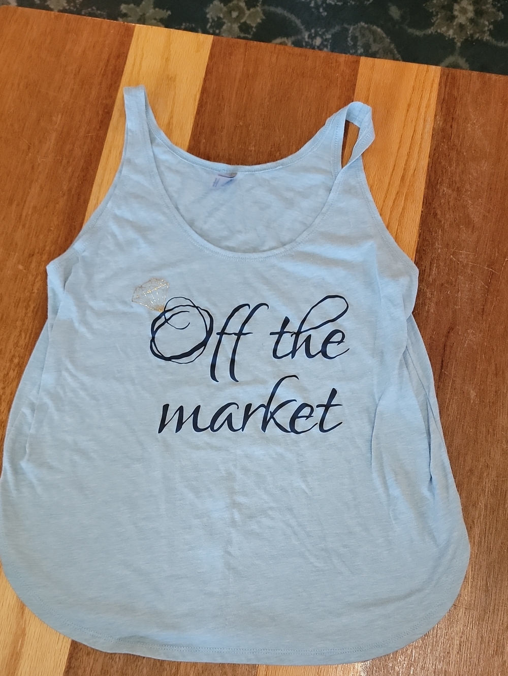 Off the Market Light Blue Women's Tank Top
